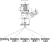 Brinkmann pump diagram with impellers