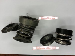 Mechanical seal EPDM react with oil